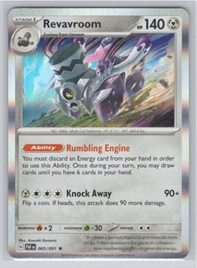 SV: Paldean Fates #065/091 Revavroom Holo Rare - Picture 1 of 2