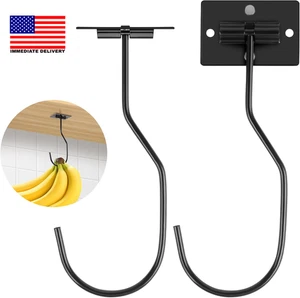 2 Pack Banana Hook, Magnetic Foldable Banana Hanger, Self Adhesive Banana Hook u - Picture 1 of 7