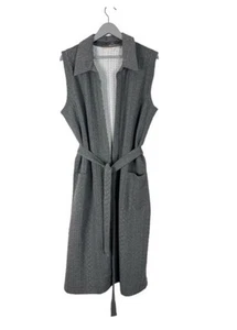 Gilet trapuntato SOFT ENVIRONMENT Twila aperto davanti linea lunga maglia a cavo taglia XL - Foto 1 di 7