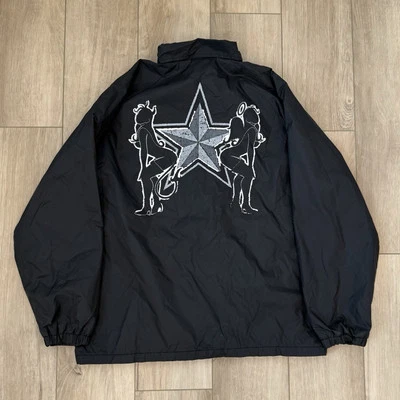 Chaqueta cortavientos negra vintage No Fear para hombre mediana Y2K patinador grunge gótica de colección Foto 1 de 4