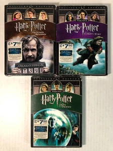 Harry Potter - Years 3-5 - with Rare Slip Covers New Sealed DVD 3 Movies Lot - Picture 1 of 5