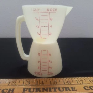 Tupperware Vintage 2 Tassen Messbecher 2 in 1 - Bild 1 von 9