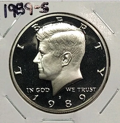 1989-S 50c Kennedy Half Dollar Choice Gem Proof DCAM - Image 1 of 2