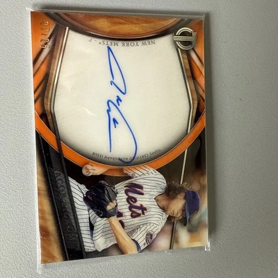 2018 Topps Tribute Orange  Autograph #TA-JDE Jacob deGrom No 7 of 25 - Image 1 of 4