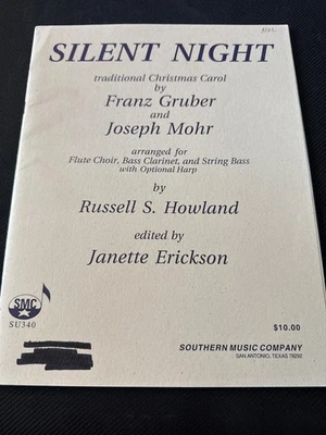 Silent Night by Gruber & Mohr Flute Choir SU340 SMC Music Book - Image 1 of 3
