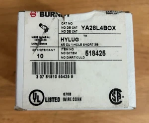 10 Stück Burndy YA28L4B0 Hylug Stecker #518425 NEU NEW NEU - Bild 1 von 2