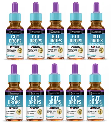 Gut Drops Extreme 200MG Healthy Gut Support  20-in-1 Proprietary Blend  10 Pack - Image 1 of 4