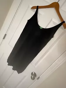 United Colors Of Benetton Women Black Tank Too Dress. Small - Picture 1 of 7