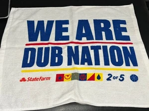 Golden State Warriors We Are Dub Nation Rallye Handtuch weiß 2 von 5 17” x 15” NEU - Bild 1 von 2