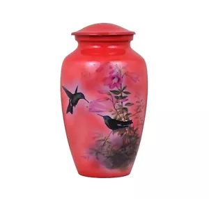 Birds Cremation Forest Urna per animali domestici Scatola per urna decorativa Ceneri Urna Keepsake Urna per animali domestici - Foto 1 di 5