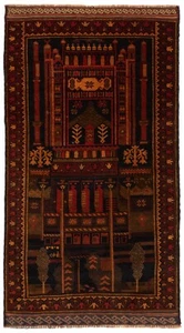 Balouch Tappeto Persiano Annodato a Mano 130x85 cm-Nomadic,Oriente,Tappeto,Nera - Picture 1 of 9