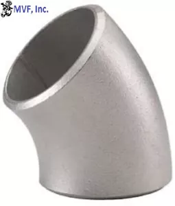 4 Zoll Schedule 40 langer Radius Stumpfschweiß 45° Winkel 304/L Edelstahl SB021311304 - Bild 1 von 3