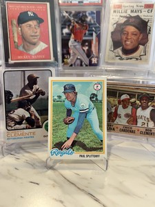 1978 Topps #638 Paul Splittorff Error Card - NO BACK *VG-EX*