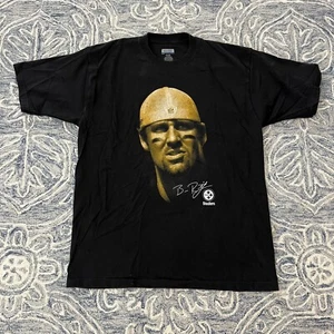 Ben Rothlisberger Herren Large schwarz Big Head T-Shirt Steelers Fußball Reebok NFL - Bild 1 von 4