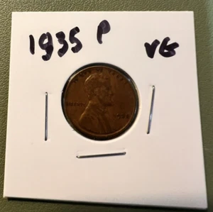 1935 P Lincoln Wheat Cent Penny ~ Very Good (VG) ~ Free Shipping! - Picture 1 of 3