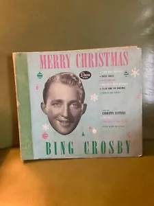 Bing Crosby Merry Christmas 78rpm Box Set Complete DECCA Records 1945 VG - Picture 1 of 3