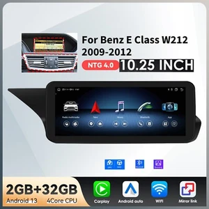 Autoradio Android 10.25" per Mercedes Benz Classe E W212 2009-2012 Carplay GPS - Foto 1 di 24