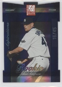 2002 Donruss Elite Aspirations Die-Cut /45 Allan Simpson #173 Rookie RC