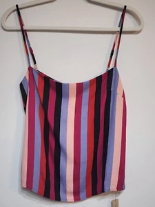 NWT Reformation Dove Top In Isabel Stripe Size Small Spaghetti Strap Top - Picture 1 of 13