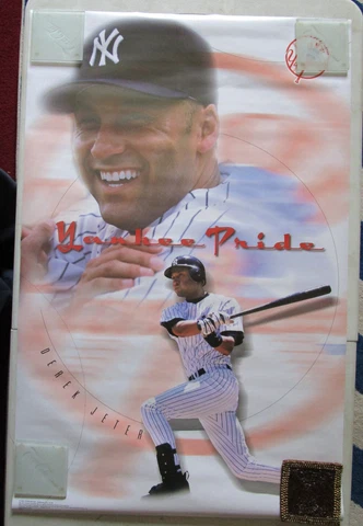 Vintage 2003 Starline Derek Jeter Baseball Poster ~ New York YANKEE PRIDE Cover