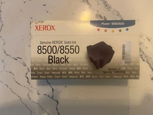 Phaser 8500/8550 Genuine XEROX Solid Ink Black 3 STIX  Sealed Box - Picture 1 of 3