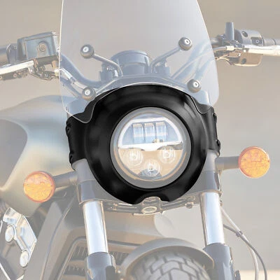 Cubierta de carenado de faros delanteros negra mate para Indian Scout Sixty Scout 2015-2024 Foto 1 de 4