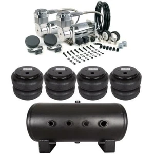 VIAIR Dual 380C Chrome Compressors with 5 Gallon Tank & 4ct 2600lb Air Lift Bags - Bild 1 von 7