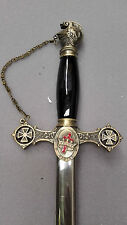 Good Quality Masonic Templar Knight Sword Crown Cross