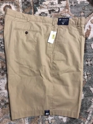 Pantalones Cortos Cremieux Big Man Ajuste Clásico Frente Plano Sólido Hampton S65HX361B Chino 46 Foto 1 de 4