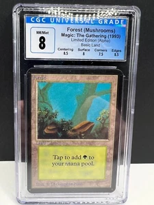 Magic MTG Forest (A) [Limited Edition Alpha] Graded: CGC 8 NM/Mint - Picture 1 of 2