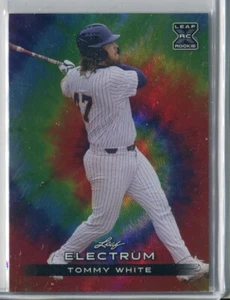 Tarjeta de novato 2024 Leaf Electrum Tommy White TIE-DYE RC #101 32/75 OAKLAND A's - Imagen 1 de 1