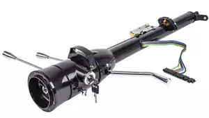 35" Tilt GM Steering Column Automatic W/ Key & Wheel Adapter Black S81025BK - Picture 1 of 2