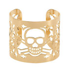 Skull Armband Gold Totenkopf Armreif Skelett Armschmuck Damen-Accessoire