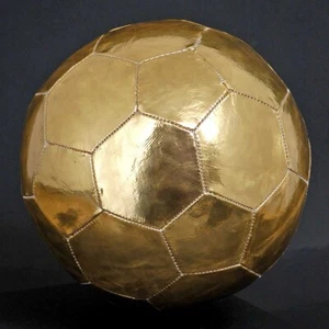 Nowy Ballon D'or Style Złoty PU Skórzany wygląd 32 Panel Piłka Rozmiar 5 Piłka nożna - Zdjęcie 1 z 4