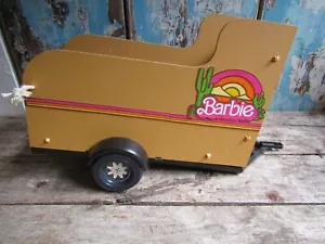 Vintage Barbie Bronco Wooden Horse Trailer Rare UK Edition Made in France 1980s - Bild 1 von 8