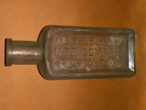 Vintage Medicine Bottle Hebblewhite Mfg Co Buffalo NY Embossed Antique - Picture 1 of 4