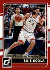2015-16 Donruss Rebounds Toronto Raptors Basketball Card #60 Luis Scola /65