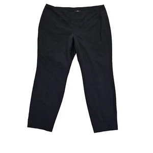 Pantalones Alfani con costuras para mujer talla 16 36x27 negros cintura elástica tiro medio - Imagen 1 de 9