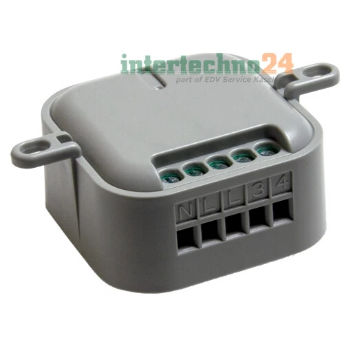 Intertechno Funk-Empfänger ITL-1001, 1000 Watt, Impulsschalter, Potentialfrei - Bild 1 von 1