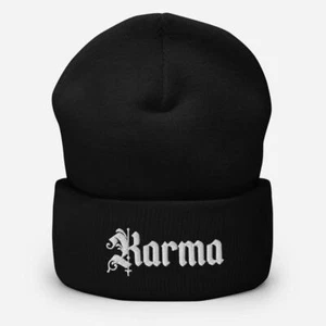 Gorro Karma bordado unisex con puños - Imagen 1 de 13