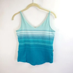 The North Face A5 Tank Top Women's M Yoga Fitness Athletic Striped Short - Picture 1 of 11