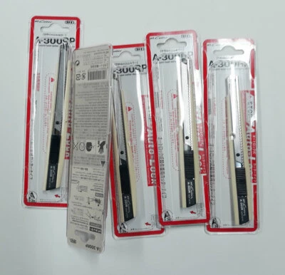 5ea NT Cutter A-300RP 5pcs Grip Auto-Lock Utility Knife Japan - Image 1 of 4