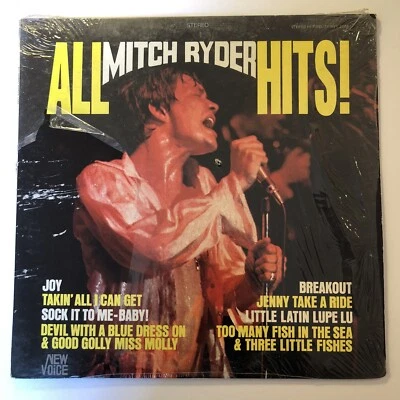 Mitch Ryder, All Hits, Vinyl Lp, New Voice 1967, G+/VG+ US Import READ - Image 1 of 4