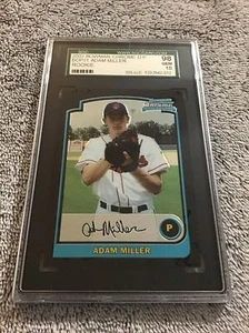 Bowman 2003 cromado Adam Miller novato grado radiocontrol sgc 10 gemas indios como nuevo - Imagen 1 de 4