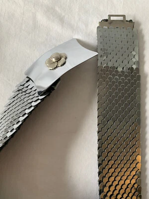 "Cinturón Disco Elástico ESCALA DE PESCADO Flower Power Damas 27"" Largo" Foto 1 de 4