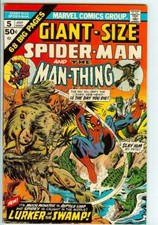 GIANT-SIZE SPIDER-MAN #5 6.5 // MAN-THING APP MARVEL COMICS 1975