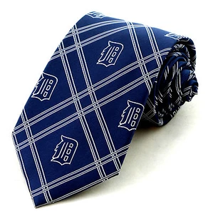 Detroit Tigers Men's Necktie MLB Baseball Officially Licensed Blue Neck Tie - Picture 1 of 2
