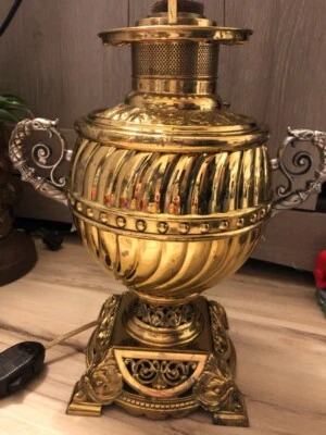 Rare Antique Rochester Electrified Oil Lamp - Image 1 of 4