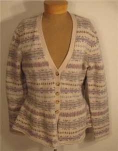 NEW Lauren Ralph Lauren Womens V Neck Cardigan Sweater Size L NWT - Picture 1 of 2