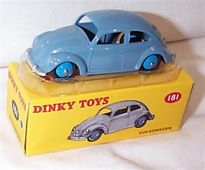 Atlas Dinky Toys Collection Volkswagen Beetle in Blue 181 New boxed - Image 1 of 2